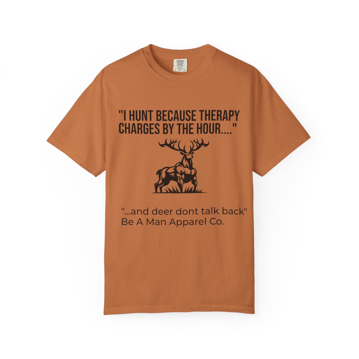 Hunting Therapy T-Shirt, Outdoor Humor Tee, Gift for Hunters, Unisex Wildlife Shirt, Men's Hunting Apparel, Fun Animal Lover Shirt