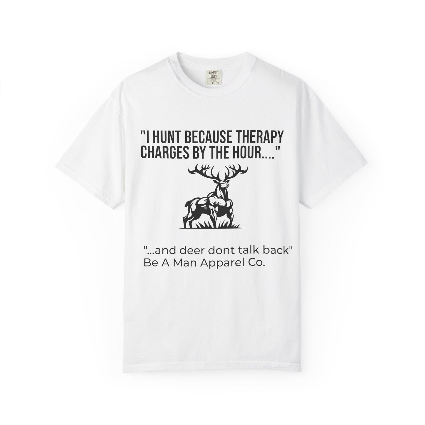 Hunting Therapy T-Shirt, Outdoor Humor Tee, Gift for Hunters, Unisex Wildlife Shirt, Men's Hunting Apparel, Fun Animal Lover Shirt