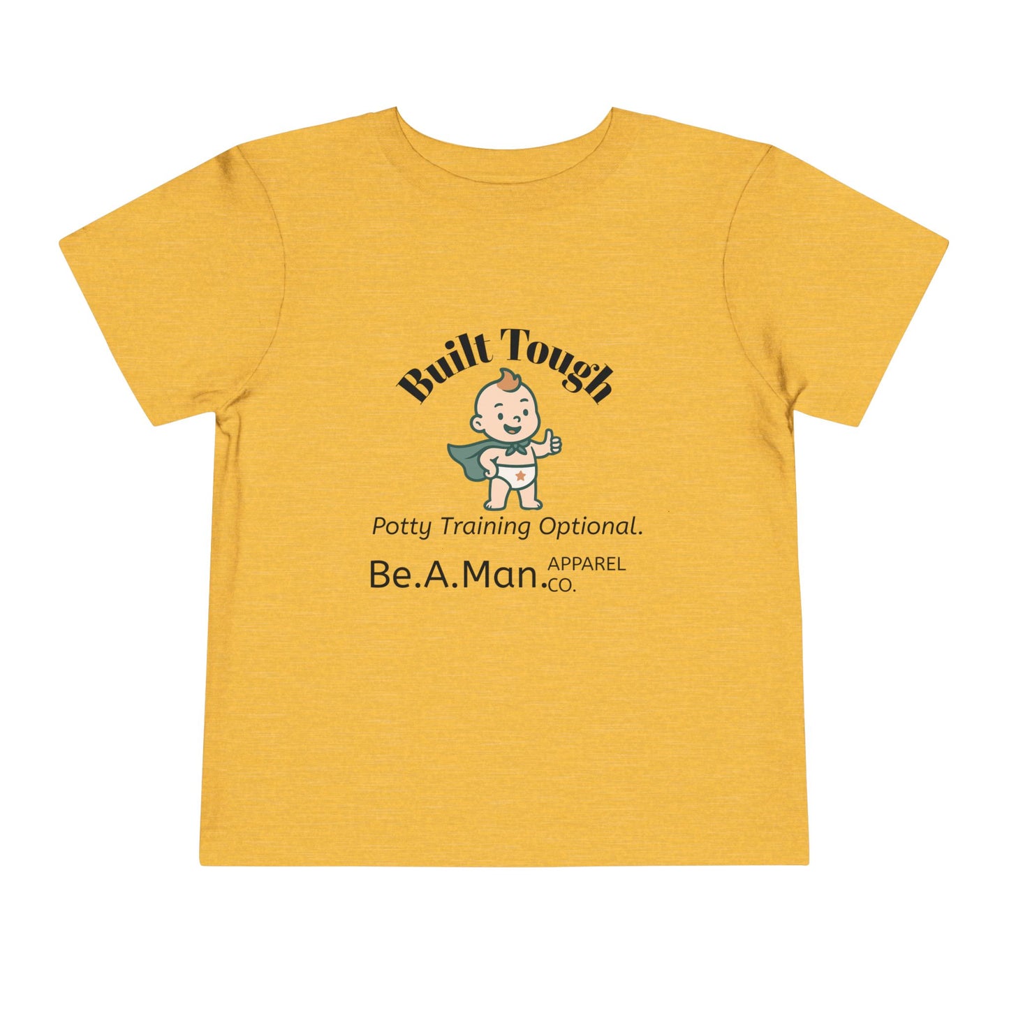Built Tough Toddler Tee, Funny Kid's Shirt, Potty Training Shirt, Gifts for Toddlers, Baby Shower Gift