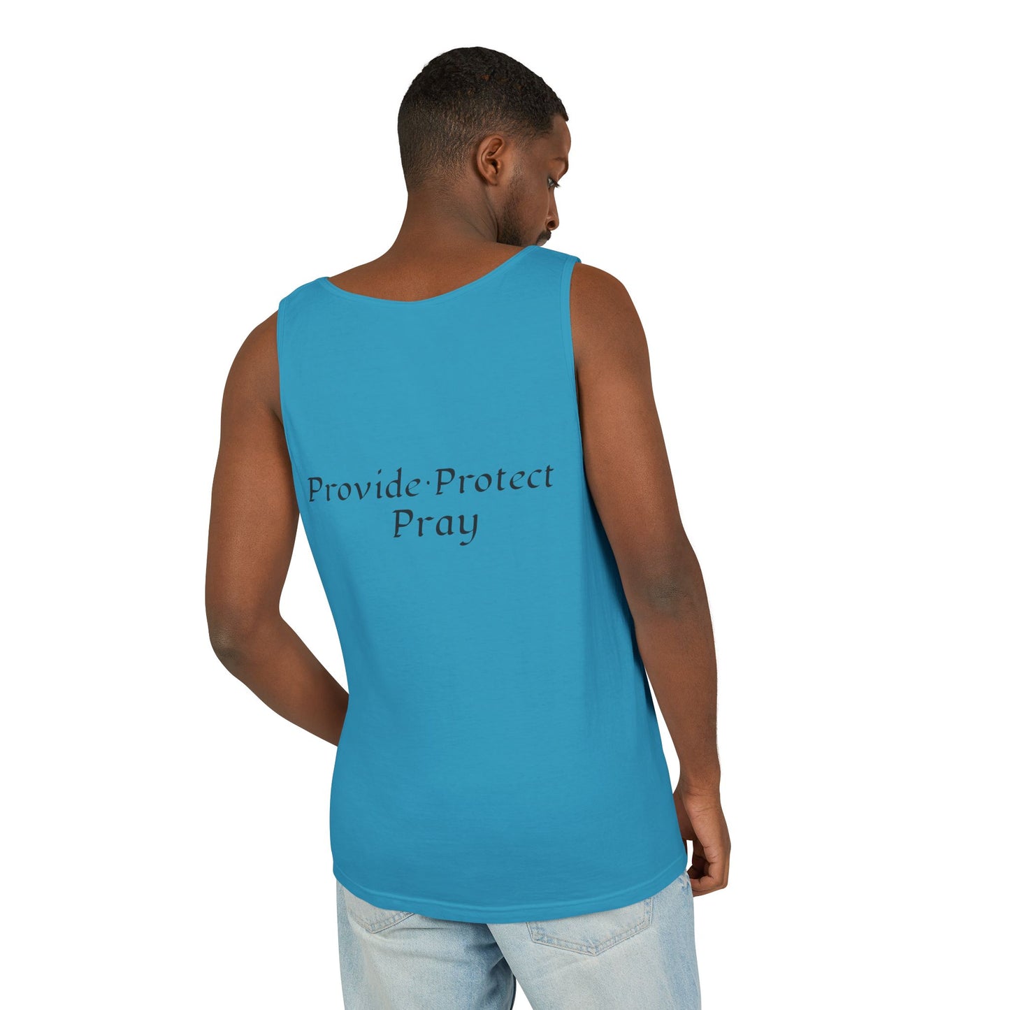 Men's Tank Top - Relaxing BE A MAN APPAREL PROTECT PROVIDE AND PRAY Design