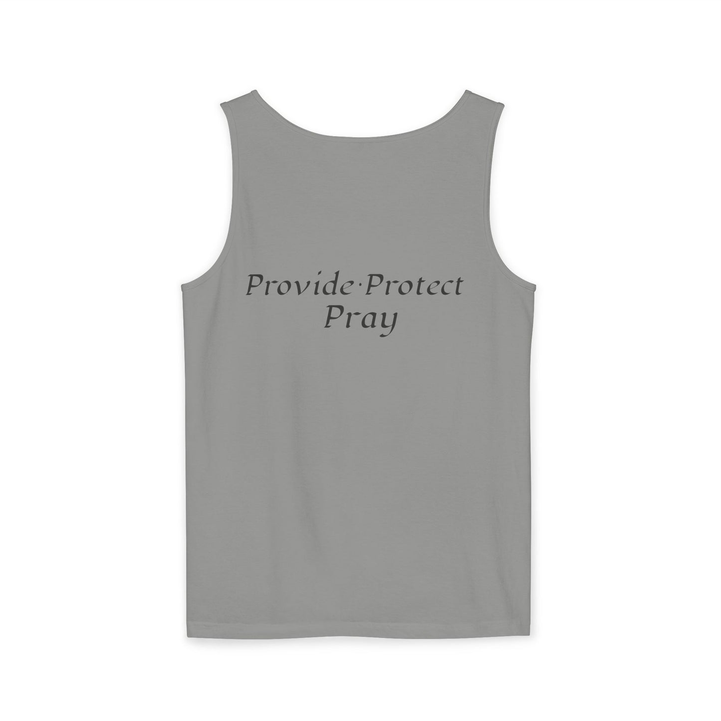 Men's Tank Top - Relaxing BE A MAN APPAREL PROTECT PROVIDE AND PRAY Design