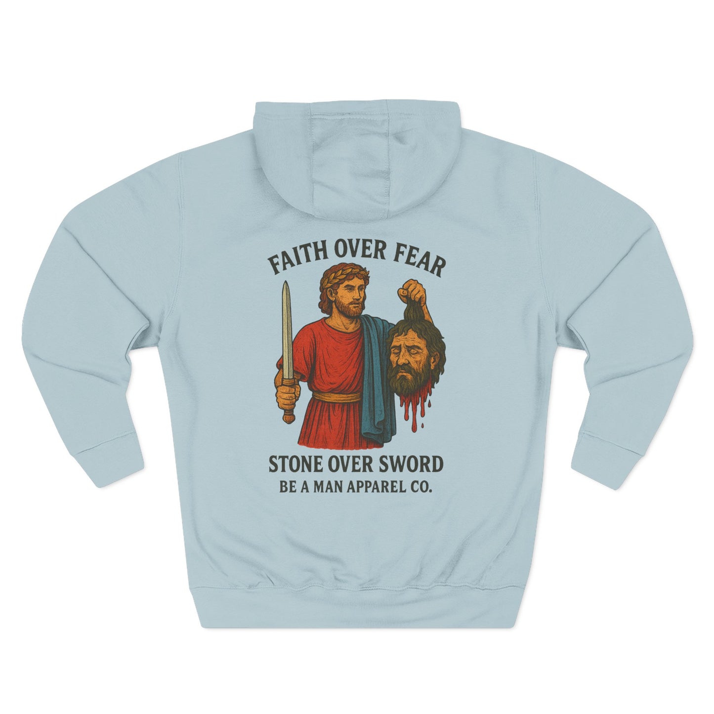 Faith Over Fear, Trust Over Doubt Hoodie. David vs Goliath